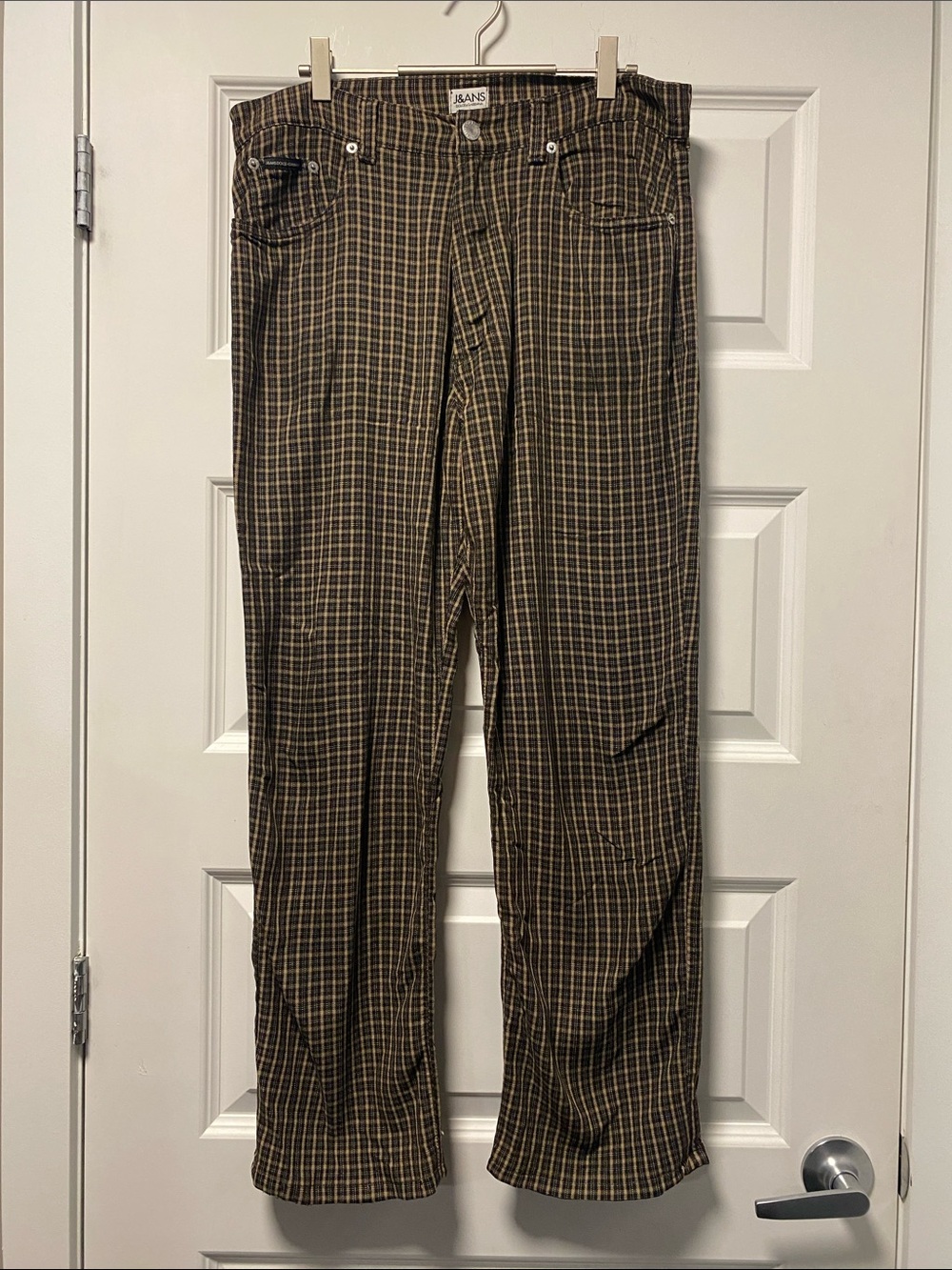 Dolce & Gabbana Tan and Brown Plaid Chinos
